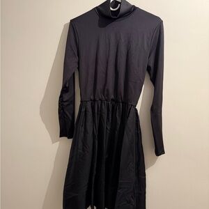 CYNTHIA ROWLEY: Black Long-Sleeve Dress